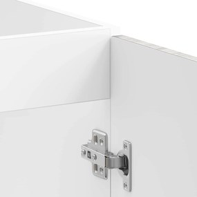 vidaXL Βάση νιπτήρα με αποθήκευση Porto 2 pcs Γκρι Επεξεργασμένο ξύλο