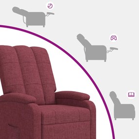 vidaXL Αναπαυτική Καρέκλα Κόκκινο Ύφασμα