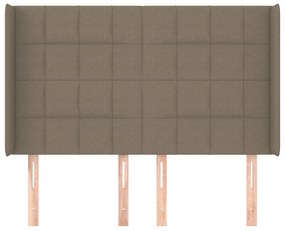 vidaXL Κεφαλάρι με Πτερύγια Taupe 147x16x118/128 εκ. Υφασμάτινο