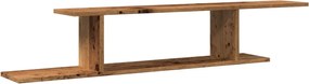 vidaXL Ράφι Τηλεόρασης Επιτοίχιο 125x18x23 εκ. Επεξ. Ξύλο