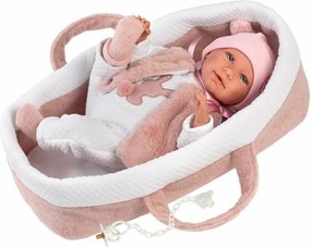 Κούκλα Mωρó Llorens Mimi Ροζ 40 cm Καρότσι μεταφοράς