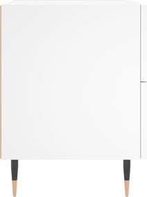 vidaXL Κομοδίνο Λευκό 40 x 35 x 47,5 εκ. από Επεξεργασμένο Ξύλο