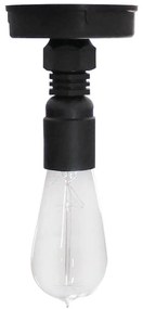 Φωτιστικό Οροφής - Πλαφονιέρα ΡΡ-27CE Black 31-0652 Heronia Μέταλλο,Πλαστικό