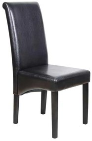 Καρέκλα Maleva-H PU Καφέ 46x61x100cm (Σετ 2 ΤΕΜ)