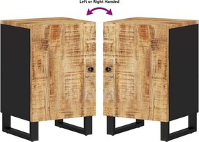 vidaXL Ντουλάπι Μπάνιου 38 x 33 x 58 εκ. από Μασίφ Ξύλο Μάνγκο