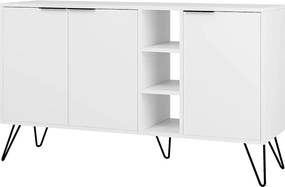 Μπουφές Clara Megapap χρώμα λευκό 142x35,6x83εκ.