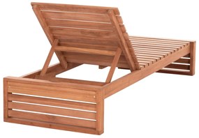 Επαγγελματική Ξαπλώστρα ZIZEL Ξύλο Teak σε Φυσικό 200x71x30Υ εκ. 200x71x30 εκ.