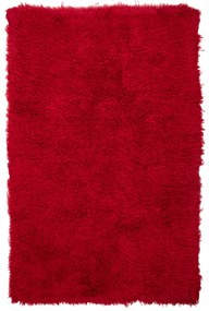 Χαλί Διαδρόμου (70x130) Βιοκαρπέτ Flokati 146 Red