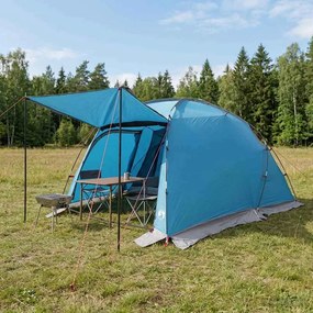 vidaXL Σκηνή τούνελ Μπλε 361 x 235 x 152 cm