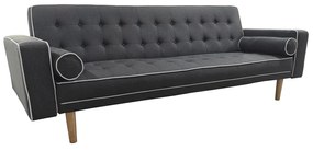 Καναπές Κρεβάτι Τριθέσιος ArteLibre AUBREY Γκρι Ύφασμα 224x88x84cm