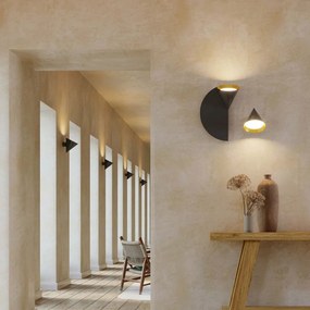 Απλίκα Τοίχου Rubi Wall Duo Μαύρο Χρυσό