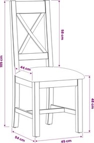 vidaXL Καρέκλα τραπεζαρίας 2 pcs Στερεό Ξύλο Δρυός Μπεζ