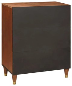 vidaXL Πλαϊνό γραφείο Καφέ 60 x 33.5 x 75 εκ.