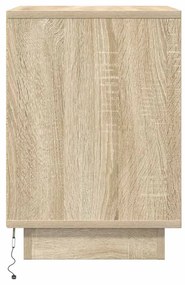 ΚΟΜΟΔΙΝΟ ΜΕ ΦΩΤΑ LED SONOMA OAK 38X34X50 CM 861269