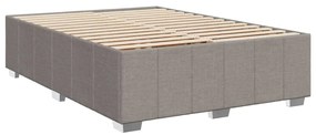 Κρεβάτι Boxspring με Στρώμα Taupe 140x190 εκ. Υφασμάτινο 3289367