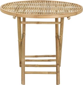 vidaXL Τραπέζι Κήπου Φυσικό 80 x 70 cm Μπαμπού