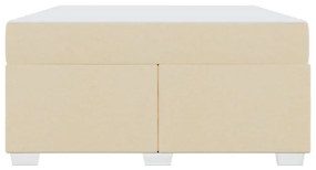 vidaXL Σκελετός Κρεβατιού Κρεμ 160 x 200 cm ύφασμα