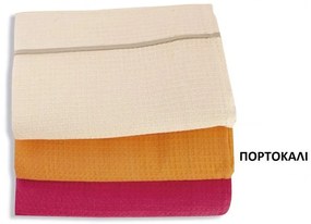 Κουβέρτα Πικέ Βαμβακερή Υπέρδιπλη 230x260εκ. Orange DimCol
