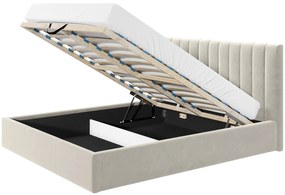 Επενδυμένο κρεβάτι Cosmos-Gkri-200 x 200