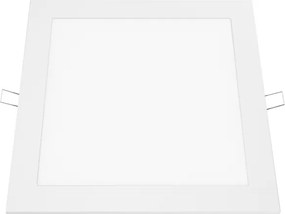 Led slim panel λευκό τετράγωνο χωνευτό 24W 230V ενδιάμεσο λευκό φως 4000k 1880lm