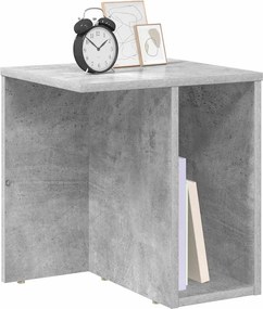 vidaXL End Table Σκυρόδεμα Γκρι 37 x 32 x 40 εκ Επεξεργασμένο ξύλο