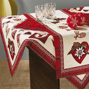 Χριστουγεννιάτικο Τραπεζομάντηλο (140x140) Whitegg Στόφα Z055