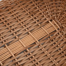 vidaXL Καλάθι Καυσόξυλων με Λαβές Μεταφοράς 78x54x34 εκ. Φυσική Ιτιά