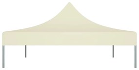 vidaXL Κάλυμμα Τέντας Εκδηλώσεων Κρεμ 4 x 3 μ. 270 γρ/μ²