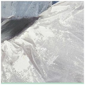 Πίνακας DKD Home Decor Καμβάς Γκρι Μπλε Ξύλο Λευκό (100 x 3 x 100 cm) (x2)