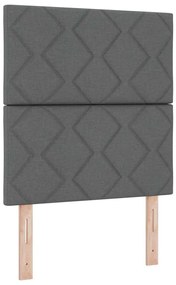 vidaXL Υφασμάτινο Κεφαλάρι Geometric Σκούρο γκρι 80 cm ύφασμα