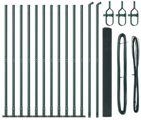 vidaXL Στύλος Περιφράξεων Πράσινο 25 x 1,5 m (25 x 25 mm πλέγμα)