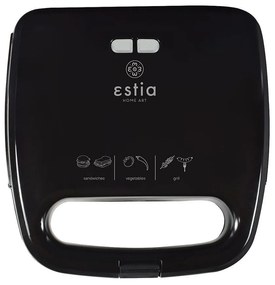 Τοστιέρα 2 Θέσεων Plus 06-10027 750W Black Estia Metal, Plastic