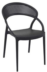 Καρέκλα Sunset Black 20-0191 54Χ56Χ82cm Siesta