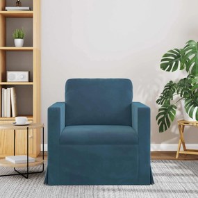 vidaXL Καναπές Μπλε 78 x 78 x 80 εκ. Βελούδο
