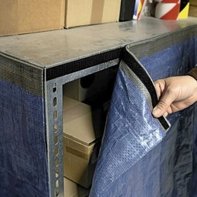 Αυτοκόλλητη Tαινία Tύπου Velcro (Hook&amp;Loop) Μαύρο 60cmx20mm