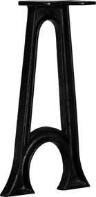 vidaXL Πόδια Πάγκου σε Σχήμα «A» με Αψιδωτή Βάση 2 τεμ. Χυτοσίδηρος