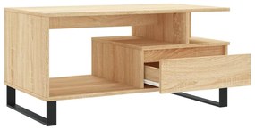vidaXL Τραπεζάκι Σαλονιού Sonoma Δρυς 90x49x45 εκ. Επεξεργασμένο Ξύλο