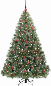 vidaXL Τεχνητό Χριστουγεννιάτικο Δέντρο Πράσινο 180 cm ΠΕ και PVC