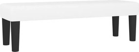 vidaXL Κρεβάτι Boxspring με Στρώμα Λευκό 200x200 εκ. Συνθετικό Δέρμα