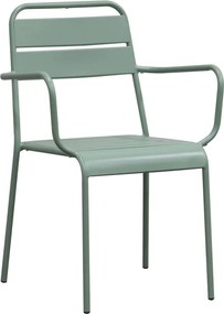 BRIO Πολυθρόνα-Pro Στοιβαζόμενη, Μέταλλο Βαφή Sandy Green 5635C   1τμχ