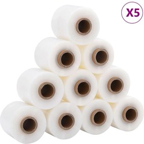 vidaXL Stretch Films 50 τμχ Διαφανές 23 μm 10 cm x 150 m