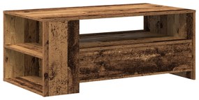 vidaXL Τραπέζι καφέ Παλιού Ξύλου 102x55x43,5 εκ. Σαθρό Ξύλο