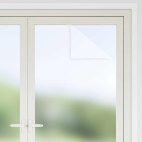 vidaXL Αυτοκόλλητη Μεμβράνη Παράθυρου Λευκό με Θολό Εφέ 60 x 2000 cm