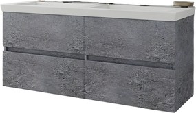 Drop Luxus 120 Granite - Βάση Επίπλου Με Διπλό Νιπτήρα (120x44)