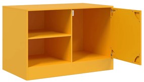 vidaXL Έπιπλο Τηλεόρασης Μουσταρδί Κίτρινο 67x39x44 εκ. από Ατσάλι