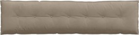 vidaXL Μαξιλάρι Πλάτης Taupe 200 x 50 εκ. Ύφασμα Μικροΐνας