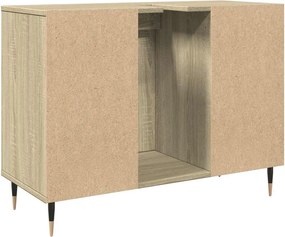vidaXL Ντουλάπι Μπάνιου Sonoma Δρυς 80 x 33 x 60 εκ. από Επεξεργ. Ξύλο