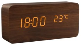 Ψηφιακό ρολόι - Ξυπνητήρι - ET010 - 909436 - Brown-909436_br