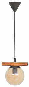 Φωτιστικό Οροφής Μονόφωτο Heronia Cable 30-0075 Wood