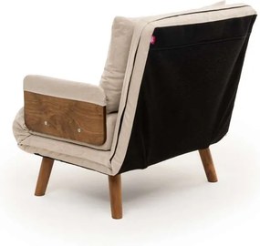 Πολυθρόνα-Κρεβάτι Κρέμα COSMO SINGLE 77x70x82